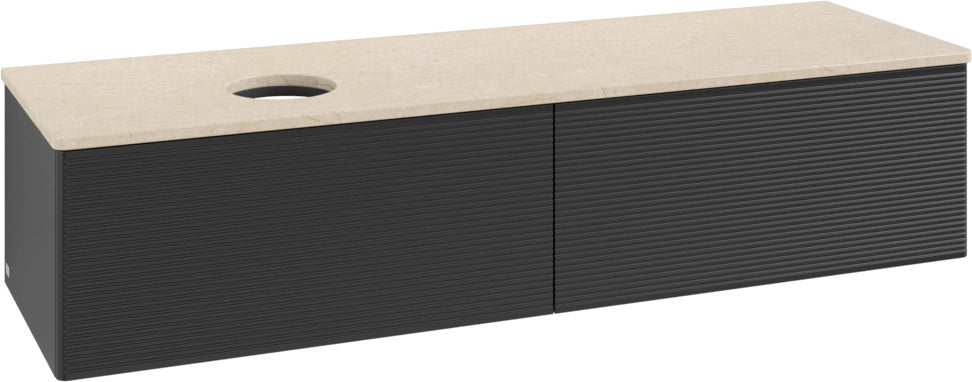 Villeroy & Boch Antao Waschbeckenunterschrank 1600 mm Anthracite Matt mit LED-Beleuchtung