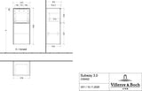 Villeroy & Boch Subway 3.0 Seitenschrank 400 mm Brilliant White mit SoftClosing