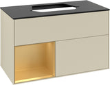 Villeroy & Boch Finion Waschtischunterschrank 1000 mm Glossy White Lacquer mit LED-Beleuchtung