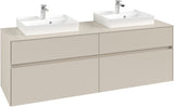 Villeroy & Boch Waschtischunterschrank Collaro C021 B0 1600 mm Cashmere Grey mit LED-Beleuchtung