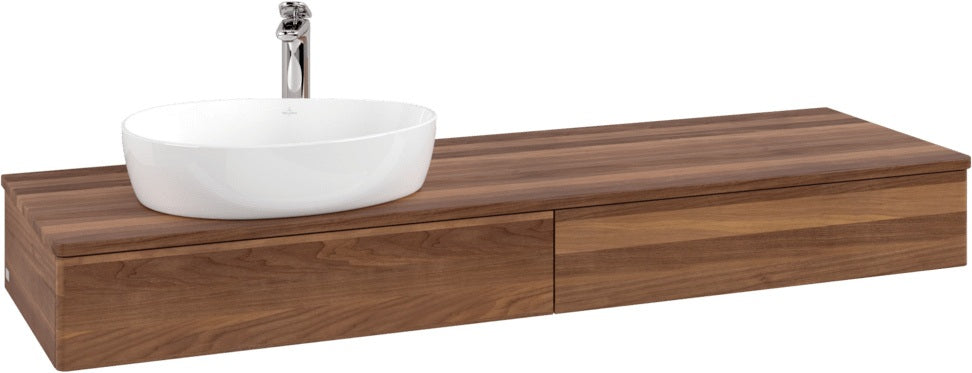 Villeroy & Boch Waschbeckenunterschrank Antao K15051 1600 mm Warm Walnut mit 2 Auszügen