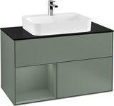 Villeroy & Boch Finion Waschtischunterschrank 1000 mm Glossy White Lacquer mit LED-Beleuchtung