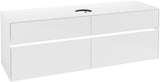 Villeroy & Boch Waschtischunterschrank Collaro C049 B0 1600 mm Glossy White mit Beleuchtung