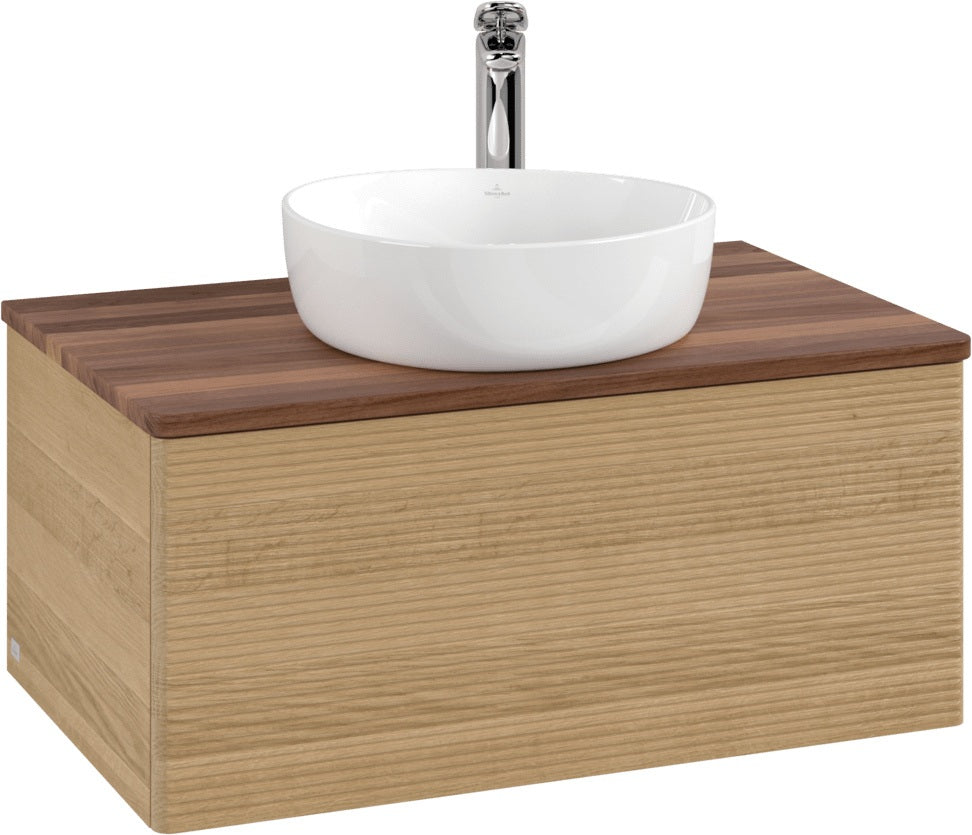 Villeroy & Boch Waschtischunterschrank Antao K30151 800 mm Warm Walnut mit Auszug
