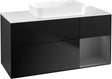 Villeroy & Boch Finion Waschtischunterschrank G711G Black Matt Lacquer 1200 mm mit Beleuchtung