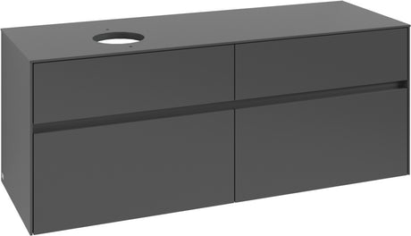 Villeroy & Boch Waschbeckenunterschrank Collaro C046 B0 1400 mm White Oak mit Beleuchtung