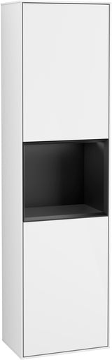 Villeroy & Boch Hochschrank Finion F460GF – 418 mm, Glossy White Lacquer, mit Beleuchtung & SoftClosing