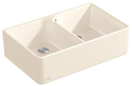 Villeroy & Boch Spülstein 80 X Doppelbecken Keramik Ebony CeramicPlus 795 mm
