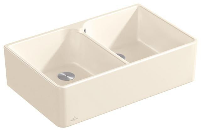 Villeroy & Boch Spülstein 80 X Doppelbecken Keramik Ebony CeramicPlus 795 mm
