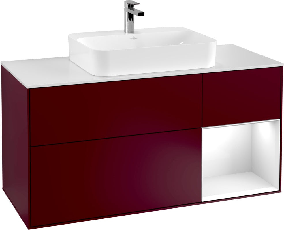 Villeroy & Boch Waschtischunterschrank Finion F421G 1200 mm Glossy White Lacquer