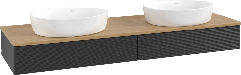 Villeroy & Boch Waschbeckenunterschrank Antao K17111 1600 mm Anthrazit Matt Lack
