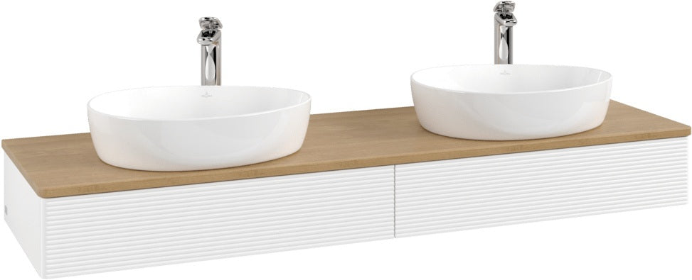 Villeroy & Boch Waschtischunterschrank Antao 1600 mm White Matt Lacquer mit LED-Beleuchtung