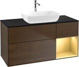 Villeroy & Boch Finion Waschbeckenunterschrank 1200 mm Glossy White Lacquer mit Beleuchtung