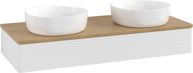 Villeroy & Boch Antao Waschtischunterschrank 1200 mm Glossy White Lacquer mit LED-Beleuchtung