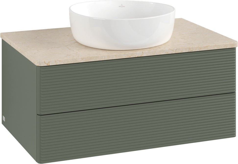 Villeroy & Boch Waschtischunterschrank Antao K19113 800 mm Anthracite Matt – 2 Auszüge, Push-to-open
