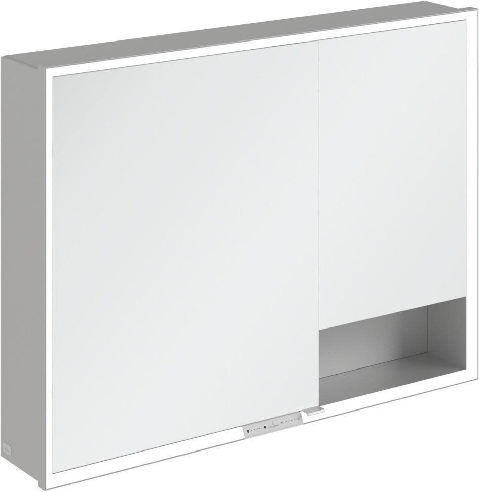 Villeroy & Boch Spiegelschrank My View+ A48110 1000 mm Graphite mit LED-Beleuchtung und Sensordimmer