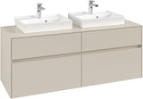 Villeroy & Boch Waschbeckenunterschrank Collaro C076 1400 mm Cashmere Grey mit 4 Auszügen