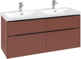 Villeroy & Boch Waschtischunterschrank Subway 3.0 C 568L0 1272 mm Brilliant White mit LED