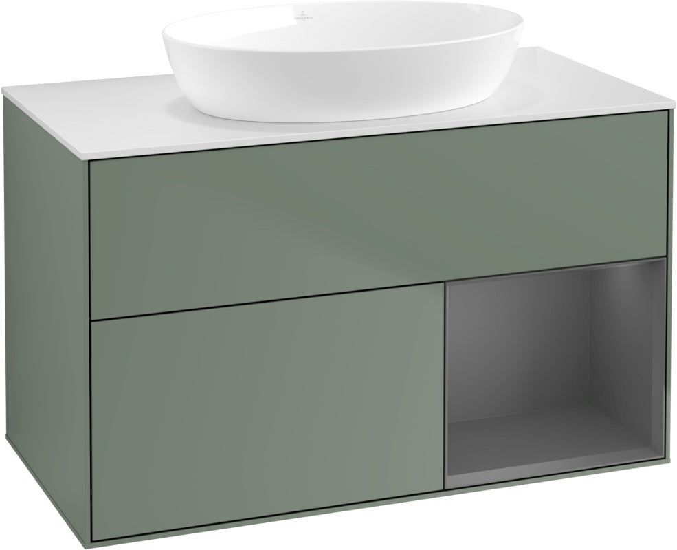 Villeroy & Boch Finion Waschtischunterschrank FA21GFGF 1000 mm Glossy White Lacquer