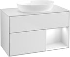 weiß / Mitteldichte Faserplatte (MDF) / FA21G F 1000x603x501mm White Matt