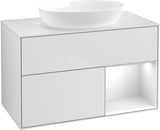 Villeroy & Boch Finion Waschtischunterschrank FA21GFGF 1000 mm Glossy White Lacquer