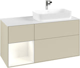 Villeroy & Boch Waschtischunterschrank Finion F271G 1200 mm Glossy White Lacquer mit Beleuchtung