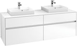 Villeroy & Boch Waschtischunterschrank Collaro C021 B0 1600 mm White Matt mit LED-Beleuchtung