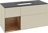 Villeroy & Boch Finion Waschtischunterschrank 1200 mm Glossy White Lacquer mit LED-Beleuchtung