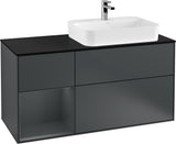 Villeroy & Boch Finion Waschbeckenunterschrank 1200 mm Glossy White Lacquer mit Beleuchtung