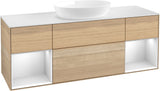 Villeroy & Boch Finion Waschbeckenunterschrank 1600 mm Glossy White Lacquer – mit LED-Beleuchtung