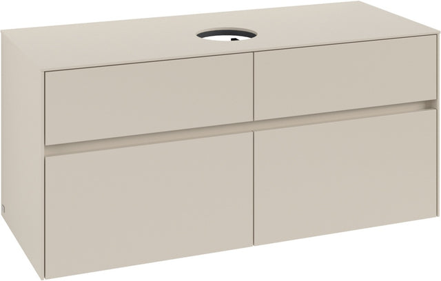Villeroy & Boch Waschbeckenunterschrank Collaro C041 1200 mm Cashmere Grey mit 4 Auszügen