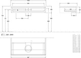 Villeroy & Boch Waschtischunterschrank Antao 1000 mm Anthrazit Matt Lack mit Push-to-Open