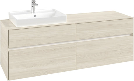 Villeroy & Boch Waschtischunterschrank Collaro C022 B0 1600 mm White Oak mit LED-Beleuchtung