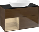 Villeroy & Boch Waschtischunterschrank Finion FA12G 1000 mm Glossy White Lacquer mit Beleuchtung