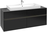 Villeroy & Boch Collaro Waschtischunterschrank 1400 mm mit LED-Beleuchtung, Truffle Grey