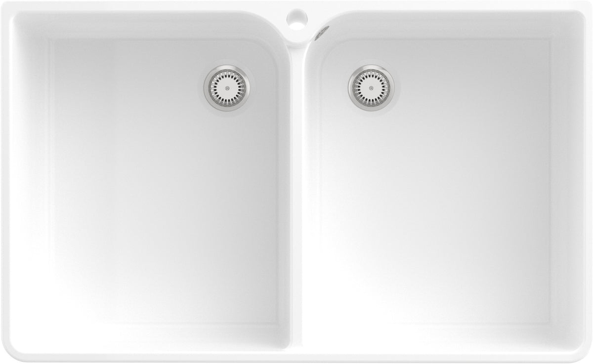 Villeroy & Boch Spülstein Doppelbecken 90 X 900x550mm Crema CeramicPlus