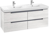 Villeroy & Boch Subway 2.0 Waschtischunterschrank 1287 mm mit 4 Auszügen in Glossy White
