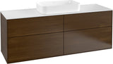 Villeroy & Boch Finion Waschtischunterschrank 160 cm Glossy White Lacquer – 4 Auszüge, SoftClosing