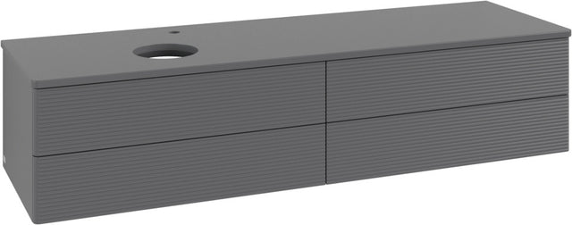 Villeroy & Boch Waschtischunterschrank Antao L26150 1600 mm Anthrazit Matt mit Beleuchtung