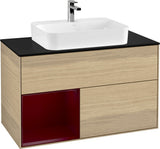 Villeroy & Boch Finion Waschtischunterschrank 1000 mm Glossy White Lacquer mit LED-Beleuchtung