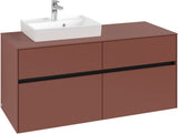 Villeroy & Boch Waschtischunterschrank Collaro C071 B0 1200 mm White Oak mit Beleuchtung