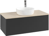 Villeroy & Boch Antao Waschtischunterschrank K31153 1000 mm Anthracite Matt Lackiert