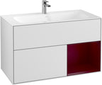 weiß / Mitteldichte Faserplatte (MDF) / G040H B 996x591x498mm Eckig White Matt Lacqu.