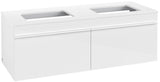 Villeroy & Boch Venticello Waschtischunterschrank 1257 mm Glossy White für 2 Waschbecken