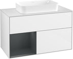 weiß / Mitteldichte Faserplatte (MDF) / F651H G 1000x603x501mm Glossy White