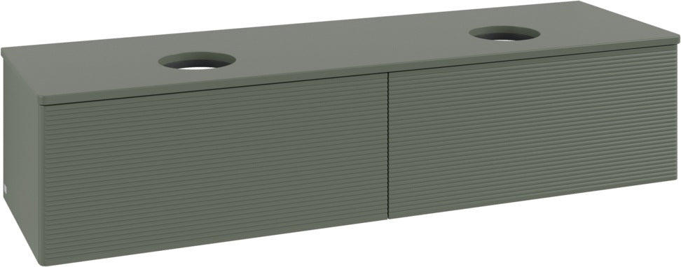Villeroy & Boch Waschtischunterschrank Antao 1600 mm Leaf Green Matt Lack mit 2 Auszügen