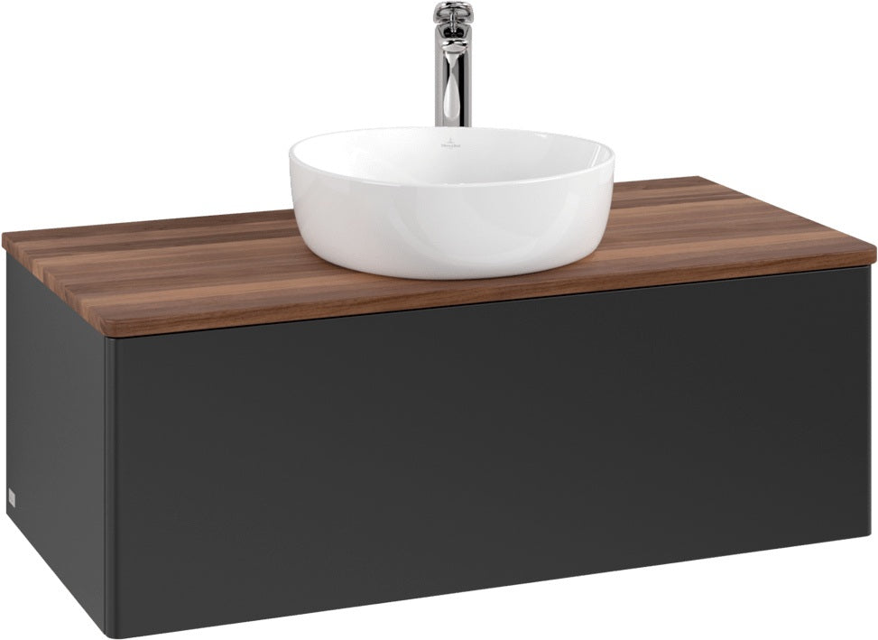 Villeroy & Boch Waschtischunterschrank Antao L31050 1000 mm Anthrazit Matt Lack mit LED-Beleuchtung