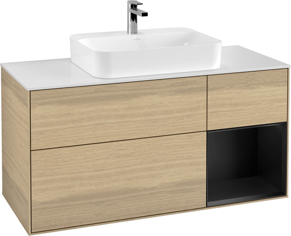 Villeroy & Boch Waschtischunterschrank Finion F421G 1200 mm Glossy White Lacquer