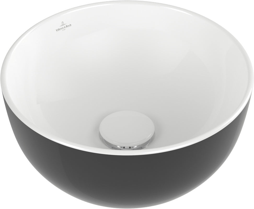 Villeroy & Boch Aufsatzwaschbecken Artis 438932 – Rund, TitanCeram, Forest, 325 mm