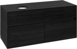 Villeroy & Boch Waschbeckenunterschrank Collaro C042 Black Oak 1200 mm mit SoftClosing